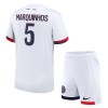 Maillot de Supporter Paris Saint-Germain Marquinhos 5 Extérieur 2024-25 Pour Enfant